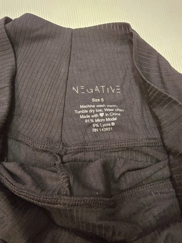 $65 NEGATIVE Underwear Women's Whipped Weightless Mini Short- Black - (Small) - Picture 5 of 10