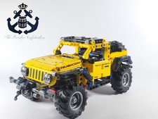 LEGO 2021 Technic Yellow Jeep Wrangler Rubicon Off-Road Car Vehicle Model 42122