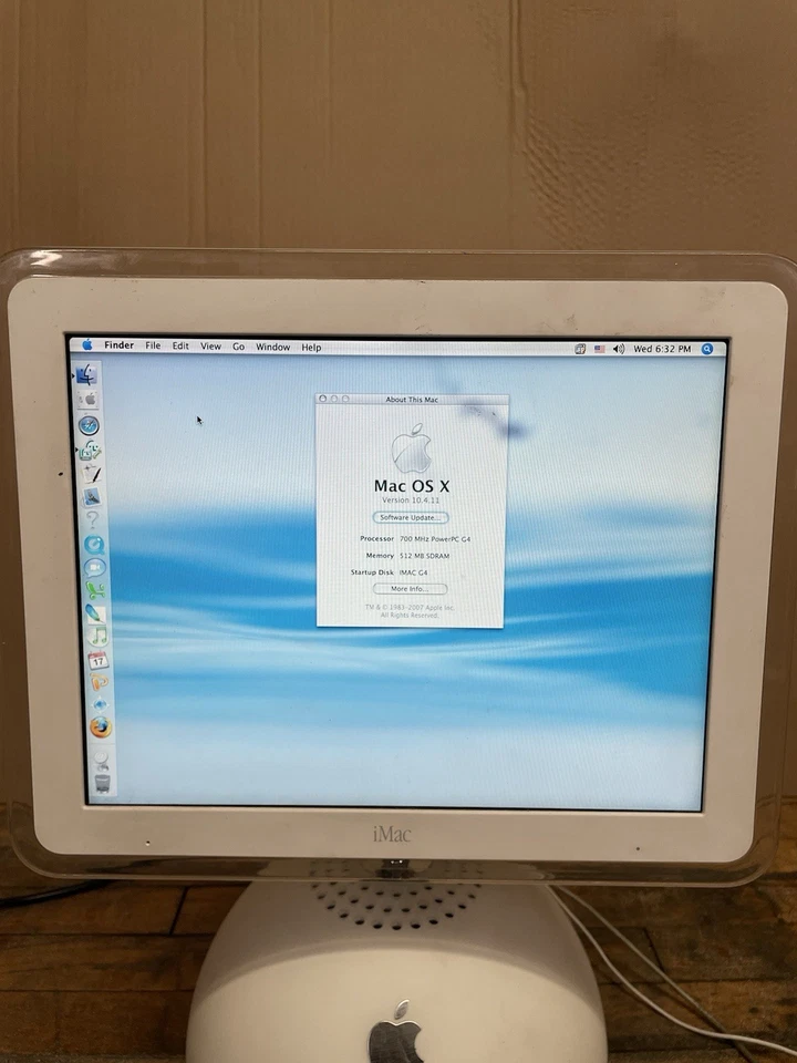 Computadora de escritorio Apple iMac G4 2002 M6498 con teclado y mouse probada funcionando Foto 2 de 4