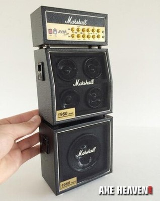 Classic Full Stack 4x12 MS Style Speaker Cabinets 1:4 Scale Black Miniature [New