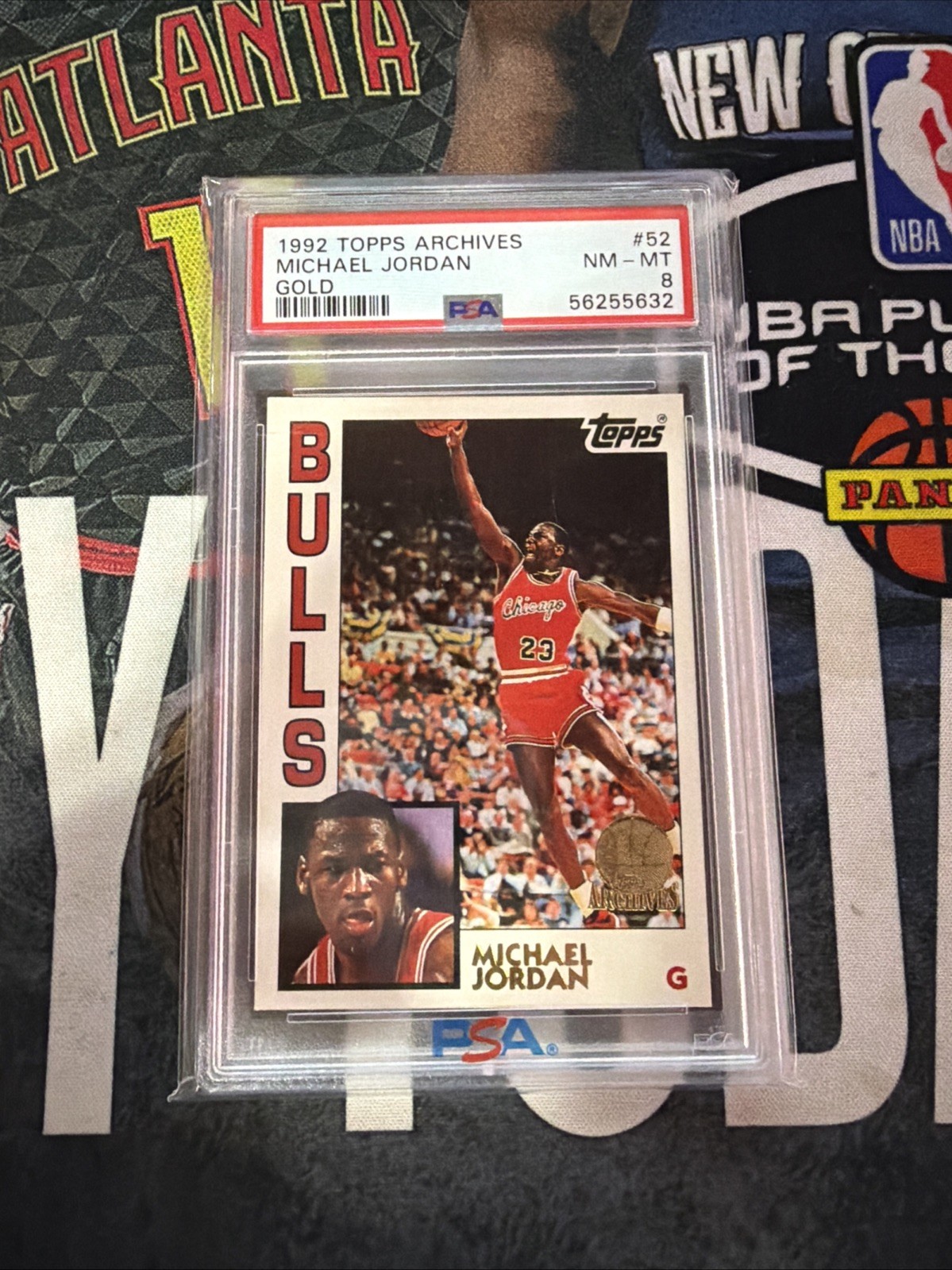 1992-93 TOPPS ARCHIVES GOLD PSA 8 MICHAEL JORDAN BULLS