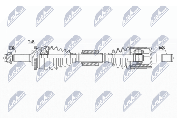 Nty Antriebswelle NPW-HY-553 FüR Hyundai-image