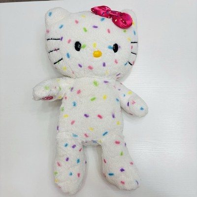 Hello Kitty Confetti Sprinkles Build A Bear Plush with Bow 40th Anniversary 18 