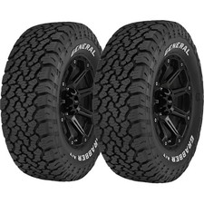 Qty 2 Lt31570r17 General Grabber Atx 121118s Lre White Letter Tires