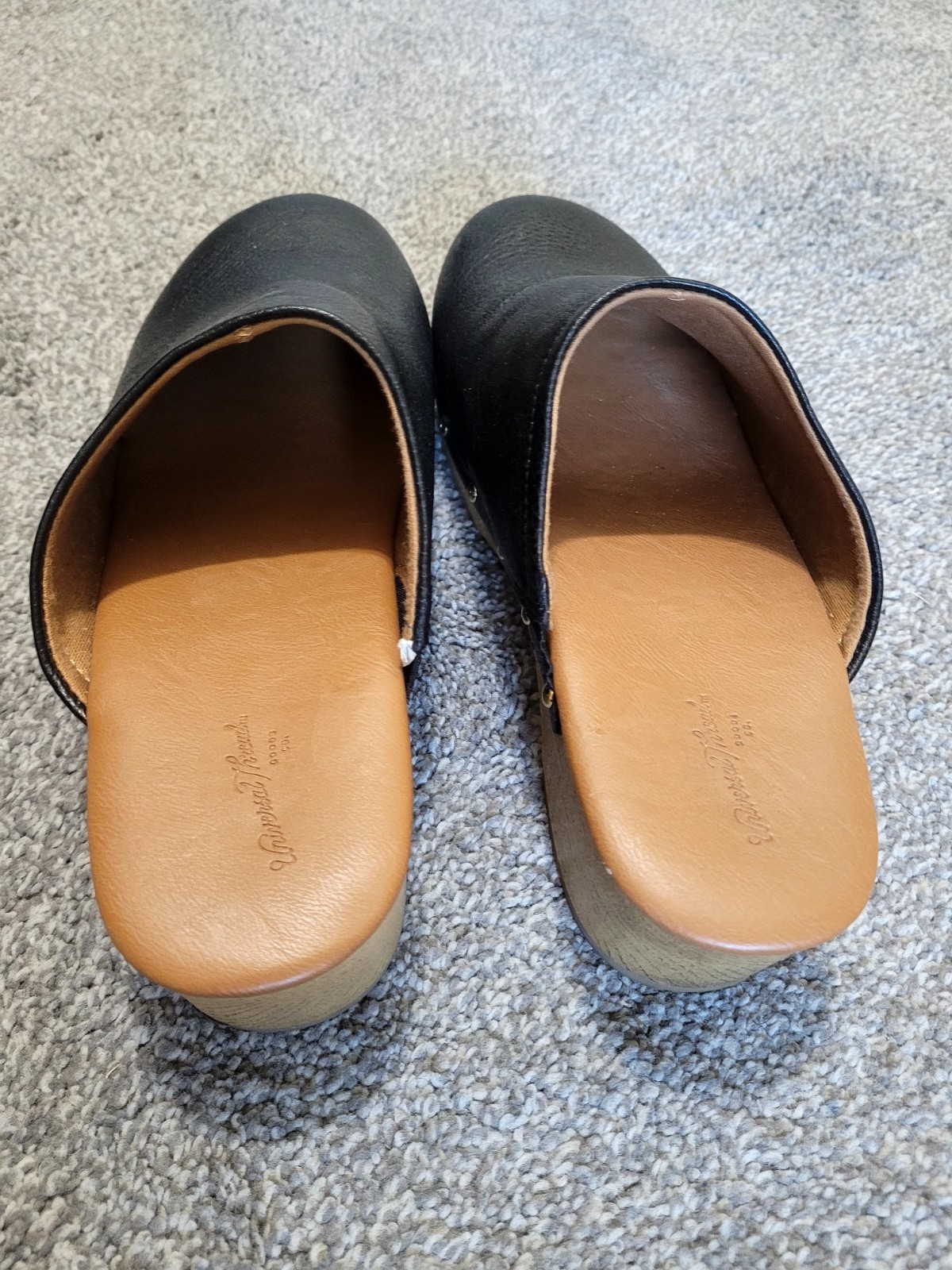 Universal Thread Indra Black Leather Studded Clog… - image 5