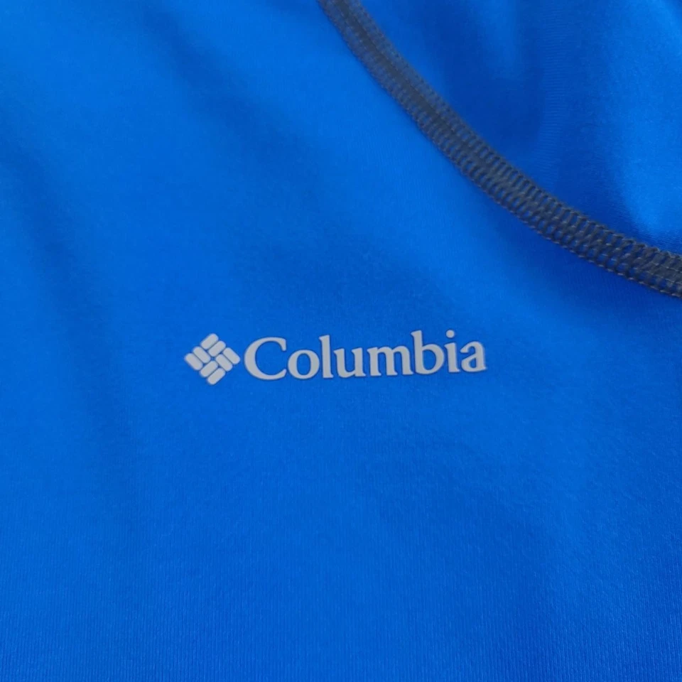 Columbia Pullover Mens XLT Blue Gray Omni-Heat Thermal Reflective Quarter Zip - Image 4 of 4