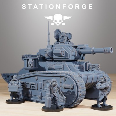 Station Forge Miniatures Grimguard Light Tank Tabletop Sci Fi Grim Dark Wargame