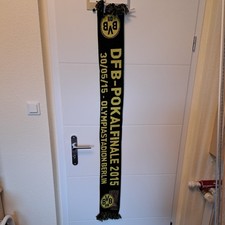 BVB Borussia 09 Dortmund Schal Fanschal neu dfb pokal Finale vfl Wolfsburg 2015