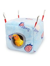 Bird Nest House Winter Warm Bird Bed for Cage Hanging Hammock Shed Hut for Pa...