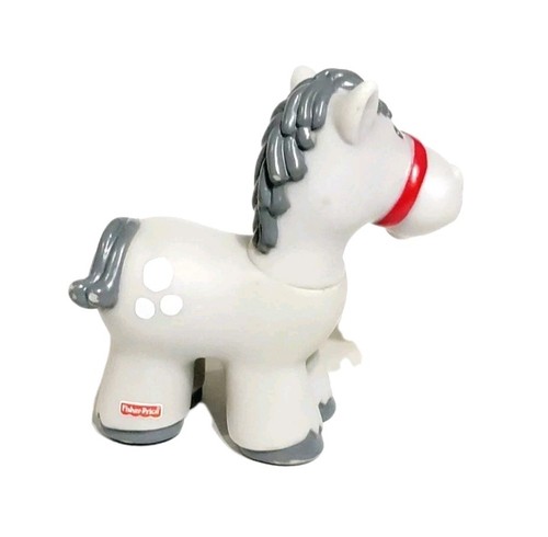 Fisher Price Little People Horse Pony Gray Farm Barn Nativity Mattel VTG 2001 - Picture 6 of 8