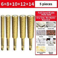 2-in-1 Diamond Grit Drill Bit: Precision Drilling  Grinding for Tiles  Glass