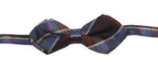 Smart Turnout London Bow Tie Wool Plaid Men's Pre-Tied OS Multicolor