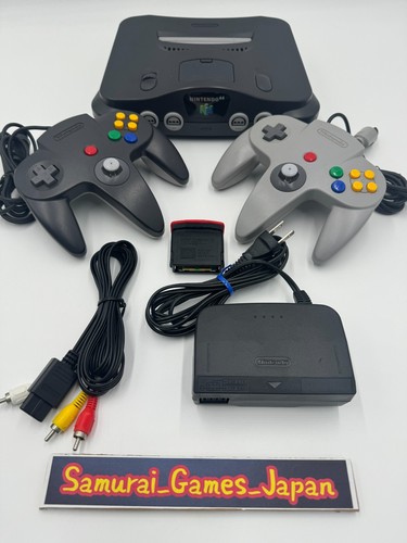 Nintendo 64 N64 Black Console + Controller + Accessory Region Free Used Tested - Afbeelding 18 van 34