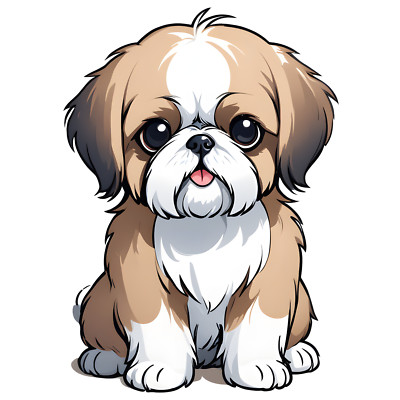2X Shih Tzu Auto Aufkleber Hunde Sticker