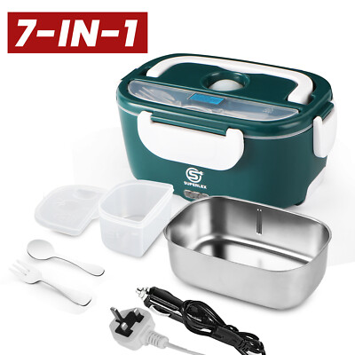 7-IN-1 Lunchbox Elektrisch 60W Essensbox Warmes Mittagessen für unterwegs 1.95L