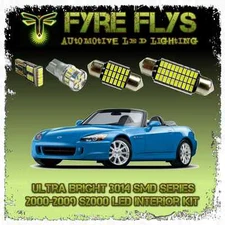 White LED interior lights package kit for 2000-2009 S2000 4 pcs 3014 series SMD