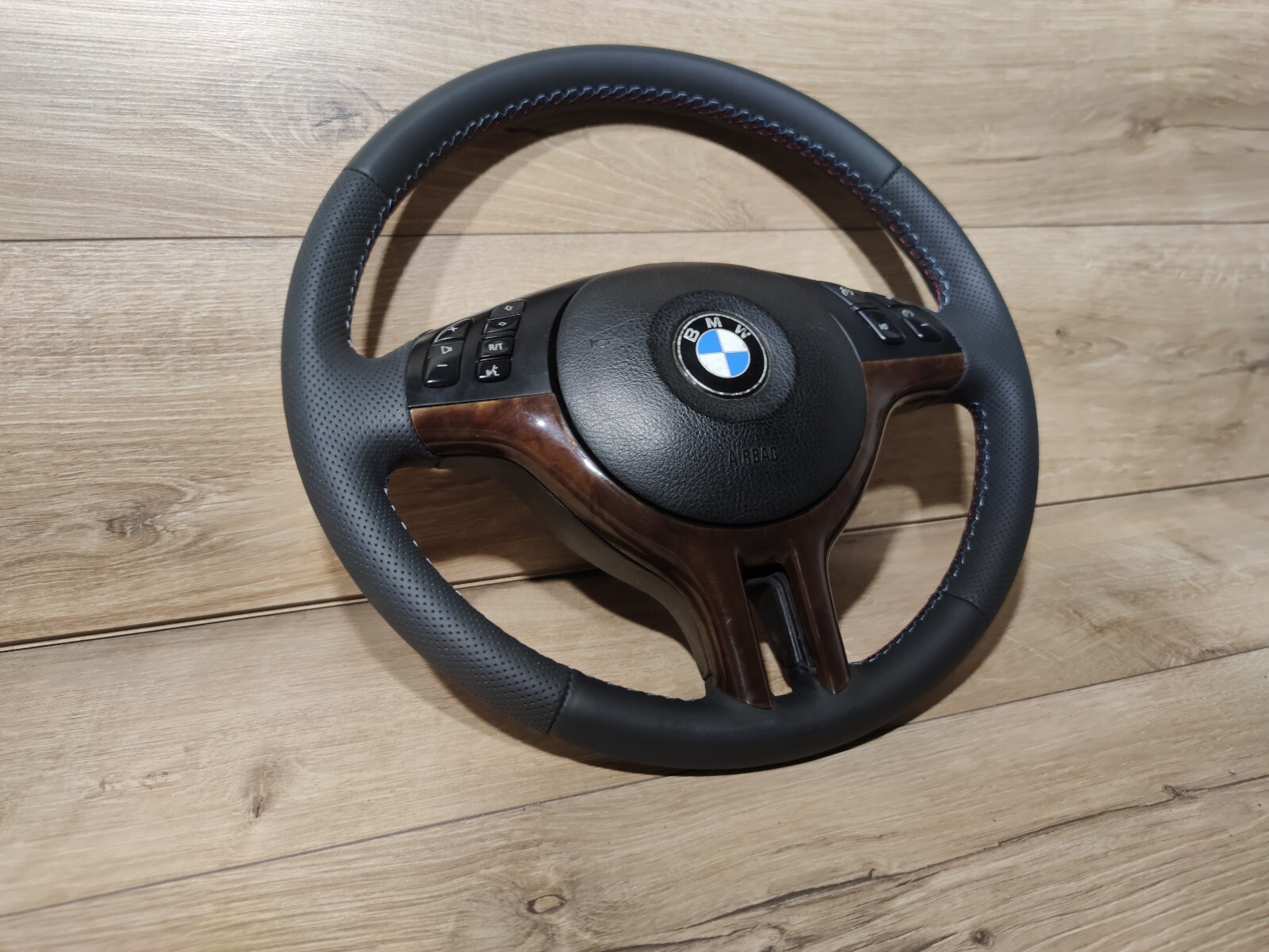 BMW E46 Sport Steering Wheel Genuine WOOD Nappa E39 E46 E53 eBay