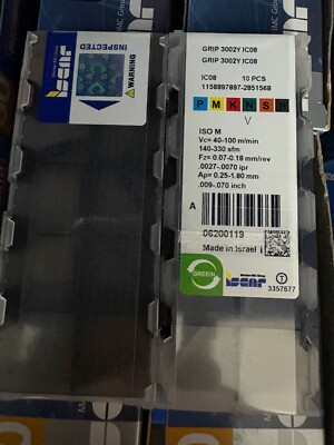 GRIP 3002Y IC08/ISCAR  10 PCS