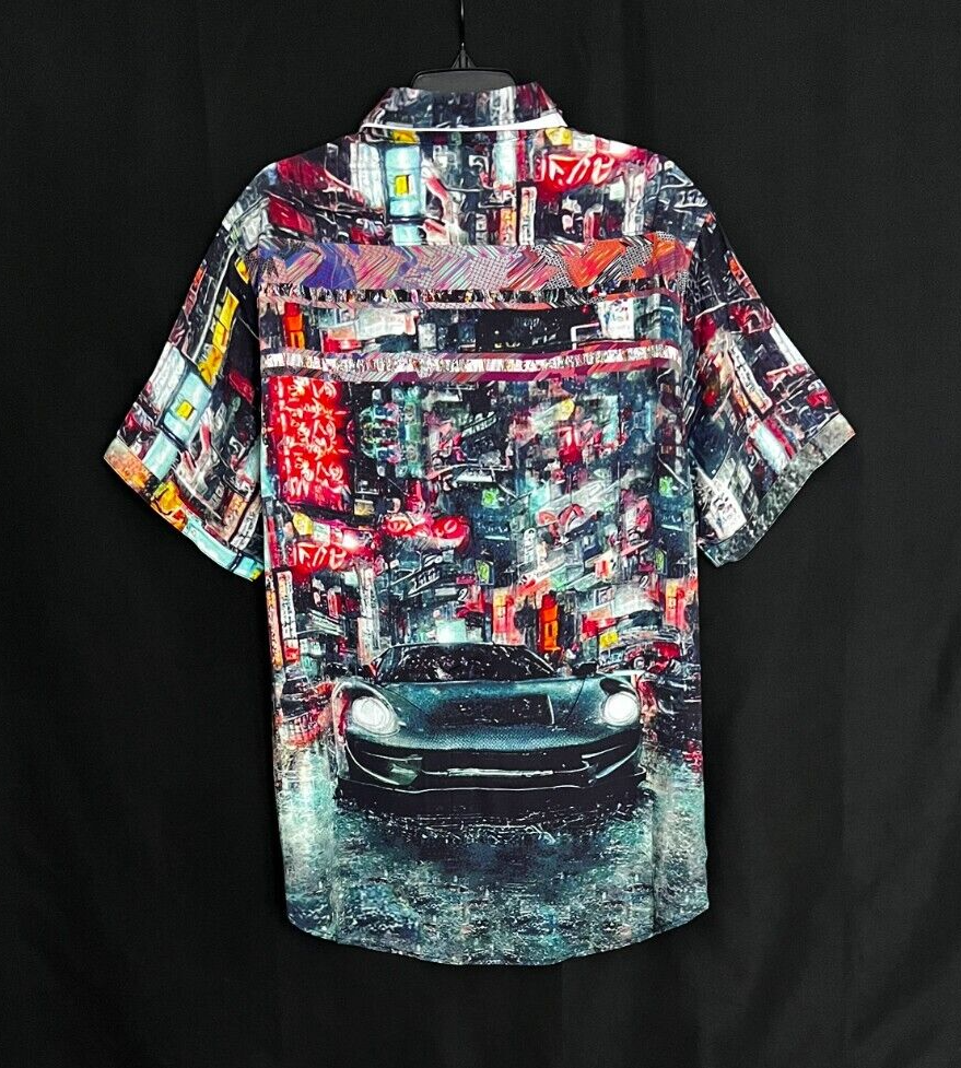 Robert Graham BOREAL Artsy City Neon $238 XL Classic Fit Short