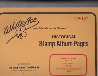 KAPPYS FAROE ISLANDS WHITE ACE SUPPLEMENT FA-15 1993
