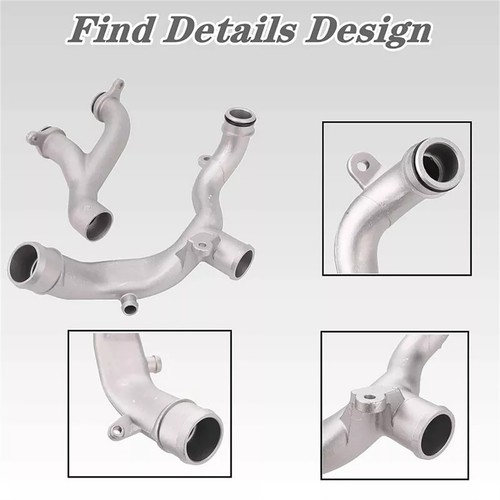 2PCS Engine Upgraded Metal Coolant Crossover Pipe For Jaguar XJ 5.0L V8 - Gas - Picture 9 of 10