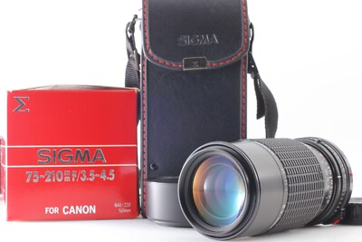 Sigma 75 - 210Mm F/3.5 - 4.5 Zoom-K III Objektiv + Sigma Lederetui Mit Box #670