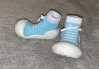 ATTIPAS SNEAKERS BLUE lightweight flexible infant shoes no shoelace US4.5 Eur20 — photo 2