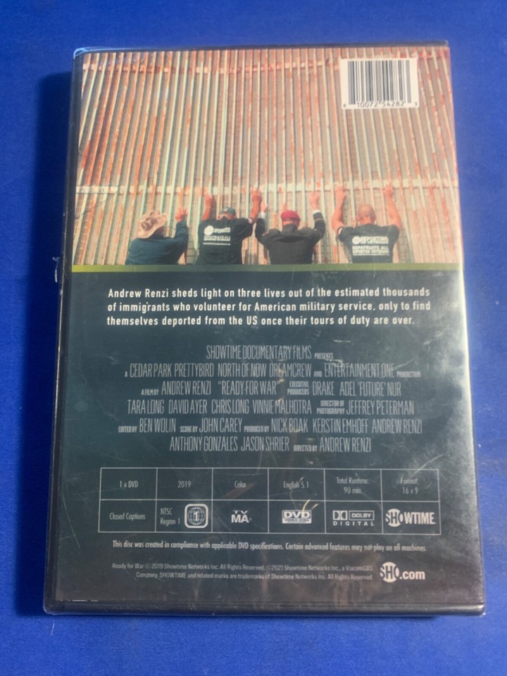 Ready for War (DVD) “A Showtime Documentary”……………NEW & FACTORY SEALED ...