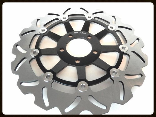 2 Front Brake Disc Rotors Set for Kawasaki Z1000 2003-2006 ZX12R 2004-2006 - Foto 4 di 4