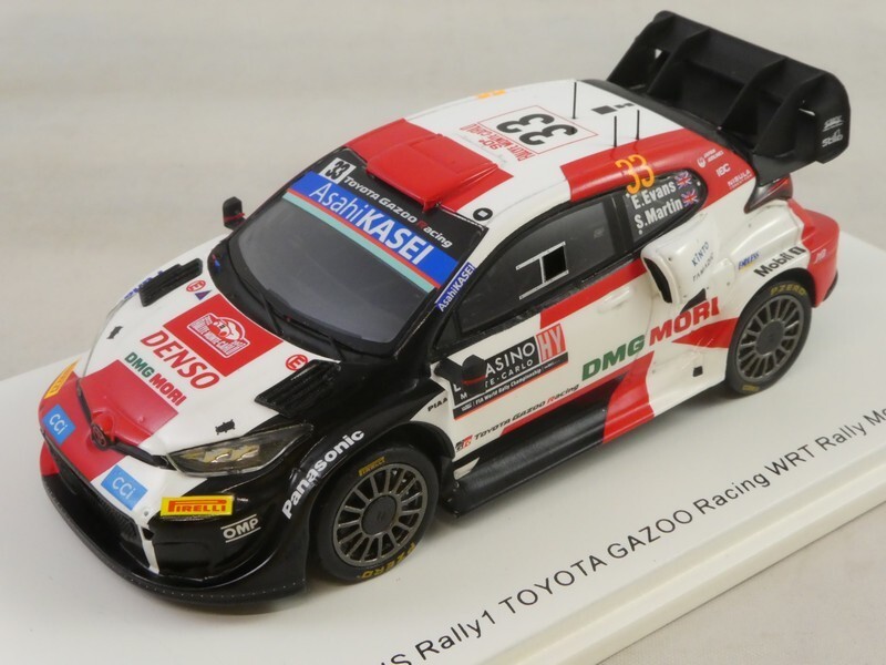 Kalle Rovanperä Toyota GR Yaris Rally1 n° 69 Winner Rallye New Zealand 2022 1/43 Spark S6713