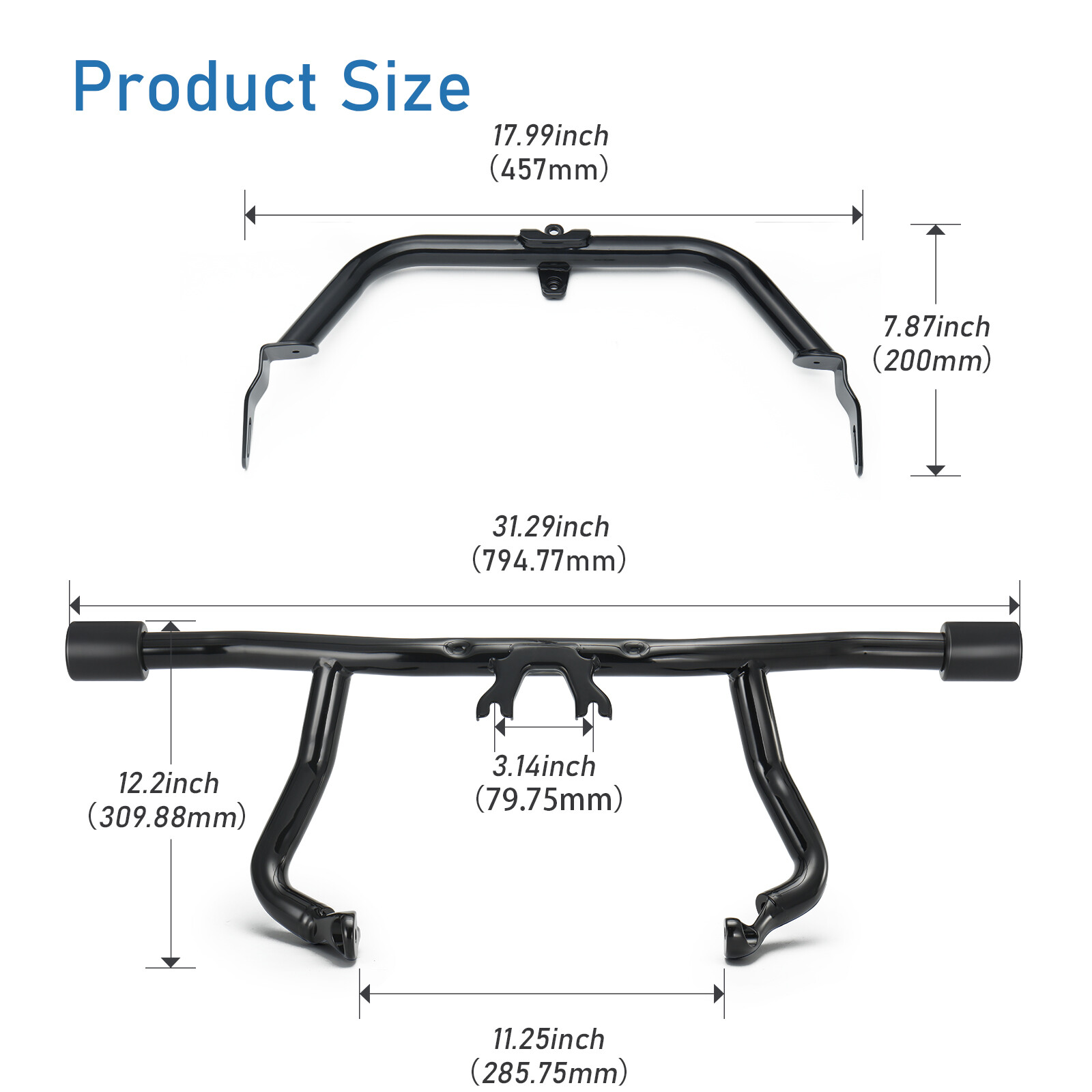 Road Glide Engine Guard Highway Crash Bar Flat-Out Bar for Harley FLTR 2015-2023