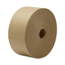Gummed Kraft Paper Tape 3" x 600 ft – Water-Activated Sealing Tape, Brown, 3