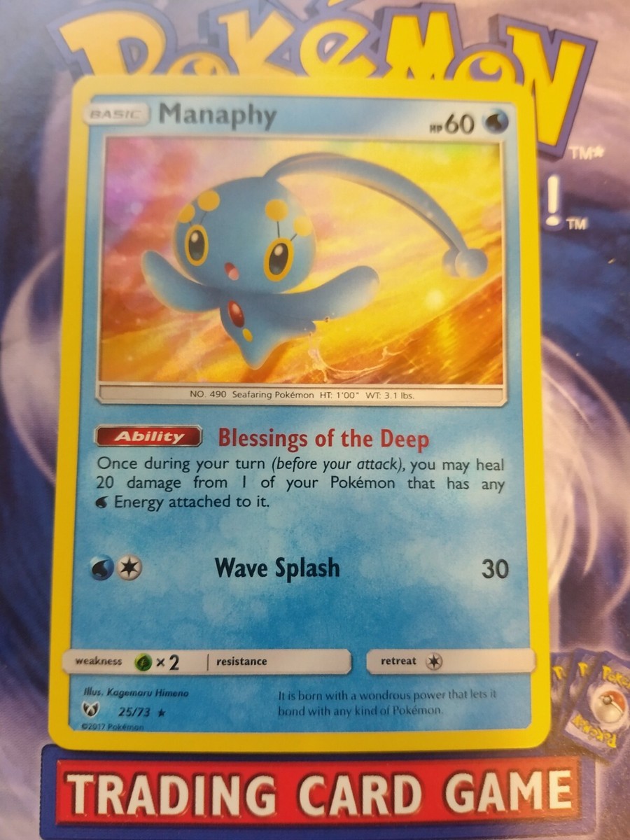 MANAPHY 25/73 Holo Foil Pokemon SHINING LEGENDS NM Just Pulled | eBay