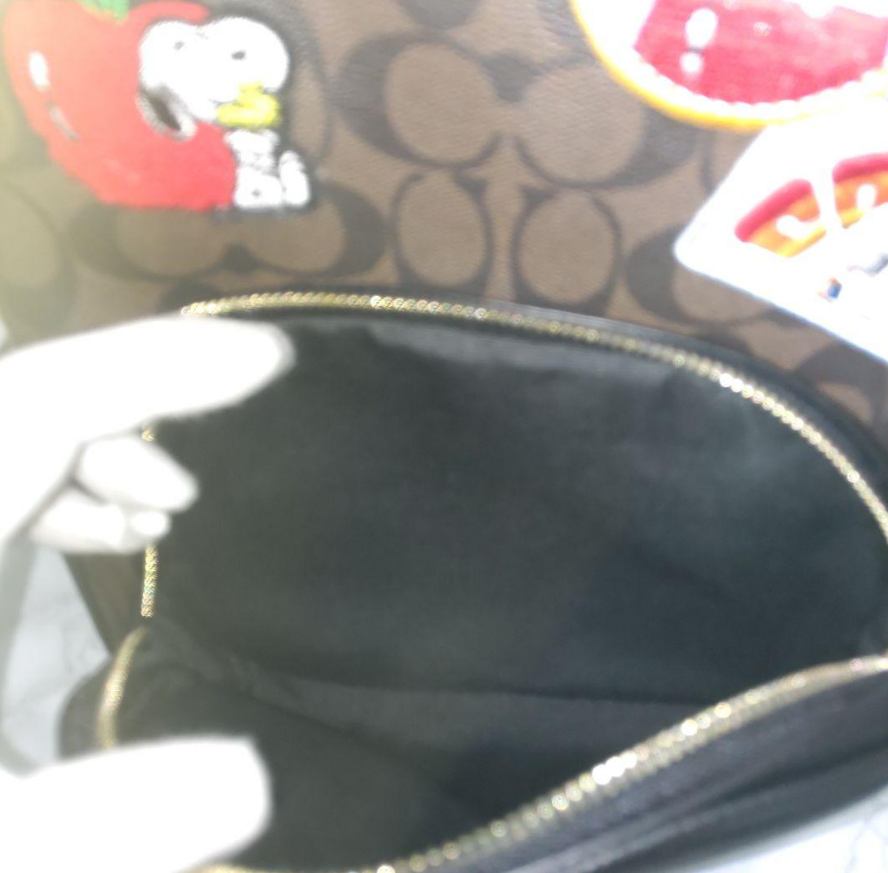 Coach Peanuts Snoopy Backpack Brown Patch C4115 Outlet