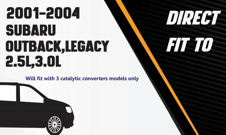 Tubo de escape resonador compatible con: Subaru 2001-2004 Outback 2004 Legacy Foto 3 de 4