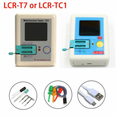 LCR-T7 / TC1 Transistortester TFT Dioden Triode NPN PNP Kapazitäts MOS Messgerät