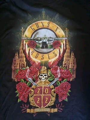 Guns N Roses T-Shirt New Official Tour Shirt 2022 Xl (Hands Guns N Roses T-Shirt New Official Tour Shirt 2022 Xl (Hands