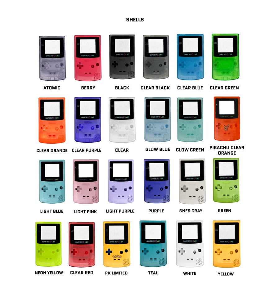 Nintendo Game Boy Color GBC AMOLED OLED XL Pantalla Táctil USB-C Batería ELIGE COLOR Foto 2 de 4