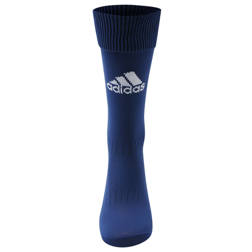 New ADIDAS Football Socks Santos 18 Knee High Junior Kids Mens - Black Blue Navy - Picture 3 of 5