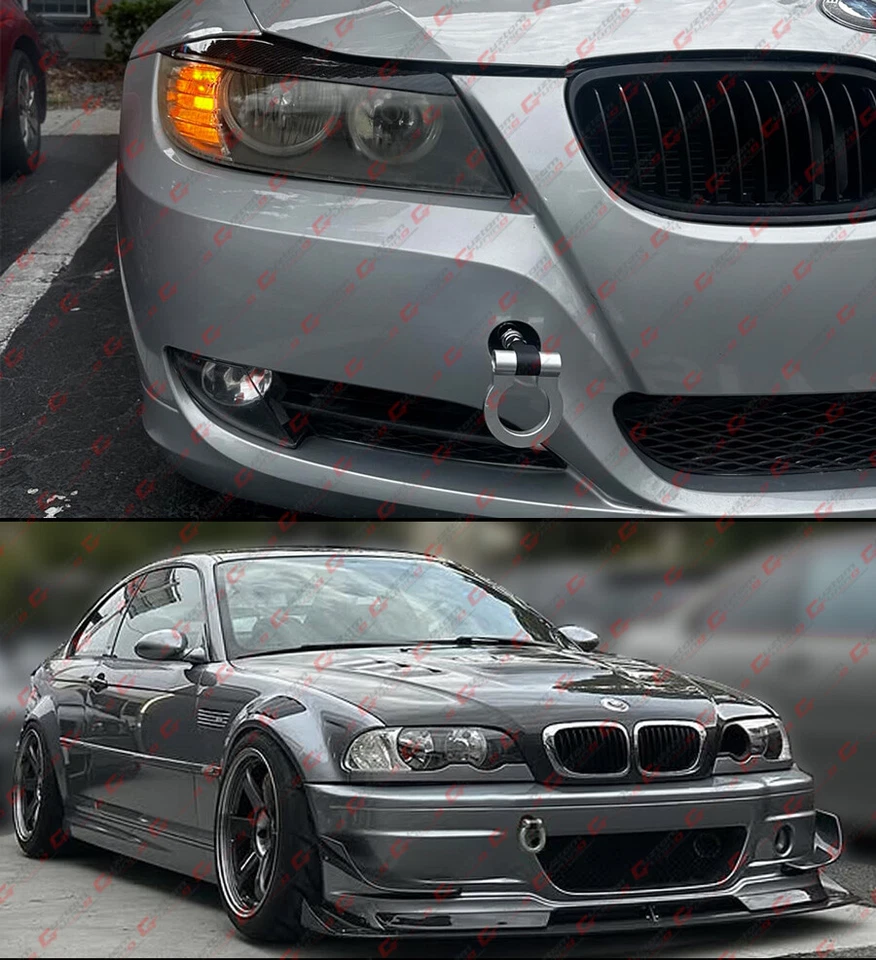 Para BMW E36 E46 E39 E38 E90 Z3 Mini Cooper Plata Anillo Plegable Tornillo Gancho de Remolque Foto 4 de 4