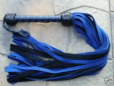 Heavy Leather Flogger Suede - BLUE RAIDER NEW EXCELLENT HORSE TRAINER WHIP