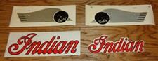 Vintage Original Indian Motorcycle Decal Sticker Lot of 4
