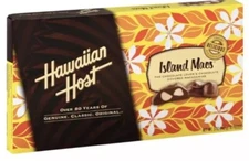 HAWAIIAN HOST CHOCOLATE  MACADAMIA NUT ISLAND MACS 4.3 oz box New