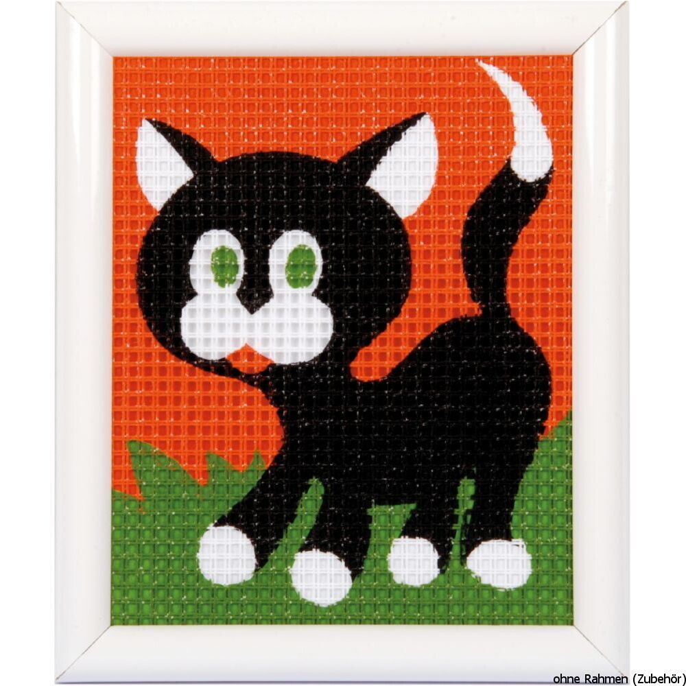 Vervaco stitch kit Kitten, stamped, DIY