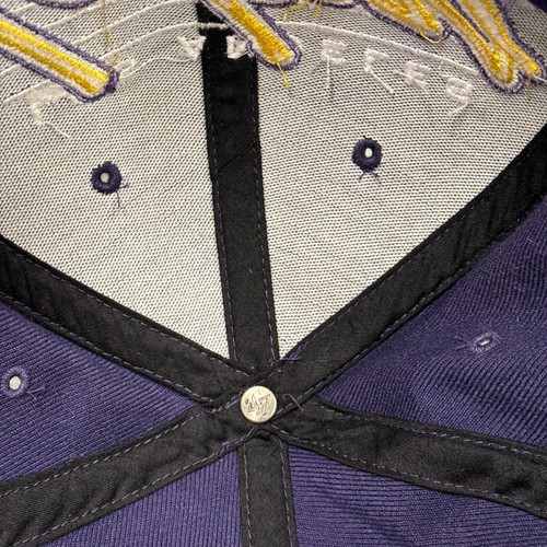47 Brand Hat Adult OS Purple LA LAKERS Snapback Flat Bill Hardwood Classic - Picture 18 of 20