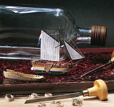 amati golden yacht ship in a bottle kit 1350 hobbies