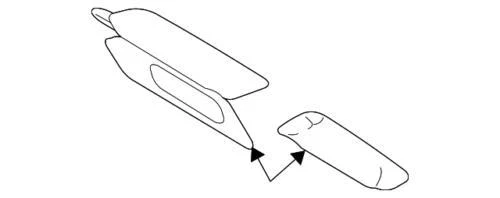 Genuine Ford Expedition 2011-2014 Front Right Sun Visor Assembly CL1Z-7804104-AA