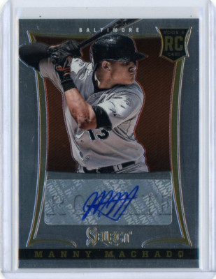 2013 Panini Select MANNY MACHADO Rookie Auto /500 - Baltimore