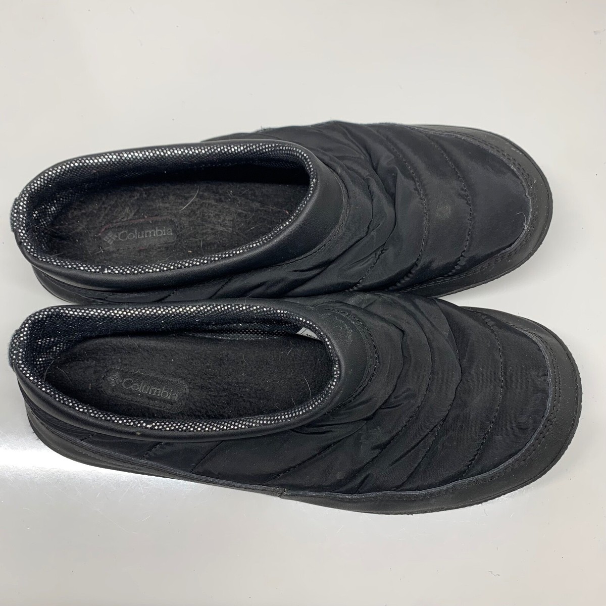 Columbia‎ Men\'s Black Packed Out II Omni Heat Winter Slippers Size 11 Columbia Packed Out 2 Omni-Heat Black Slip On Slipper Shoes  main image 2