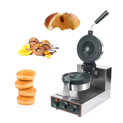 DE Ice Cream Hamburger Maker Elektrischer Eisburger Burger Maker 180° Rotation